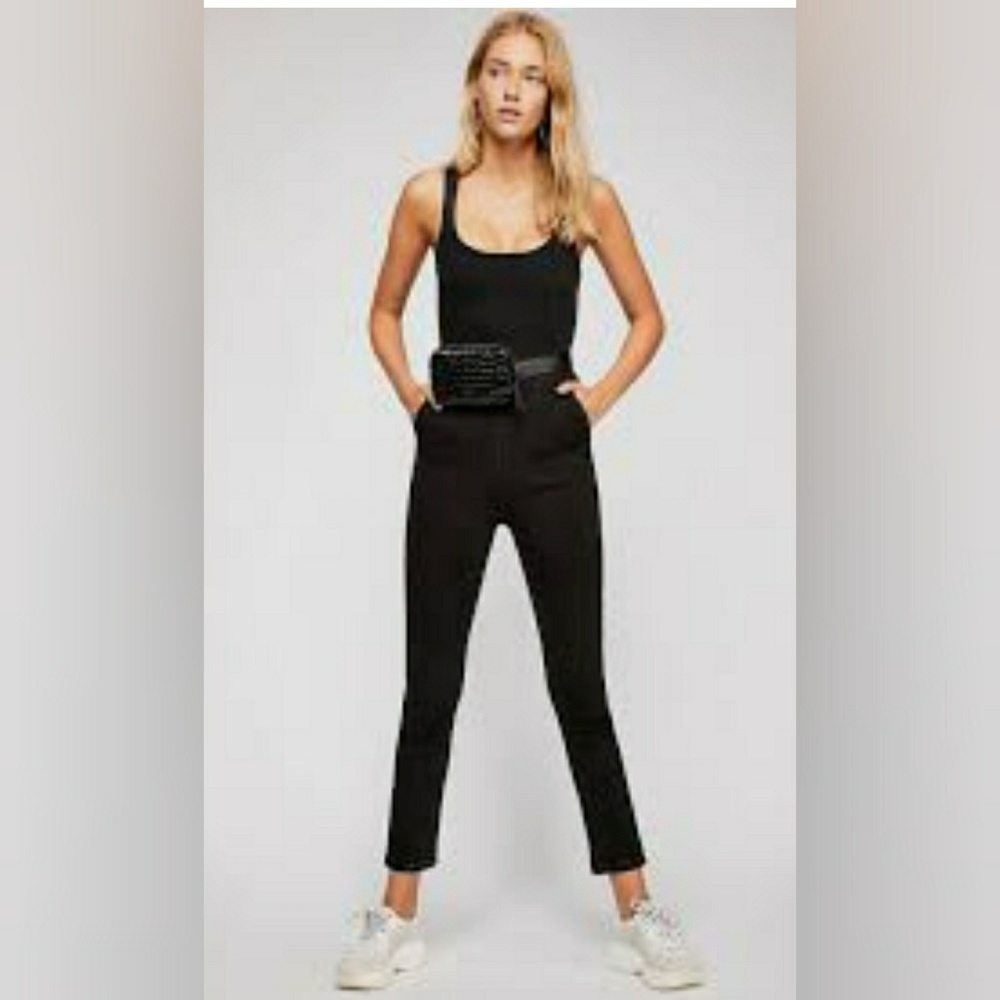 free people scarlet sleeveless denim jumpsuit - Picture 3 of 8